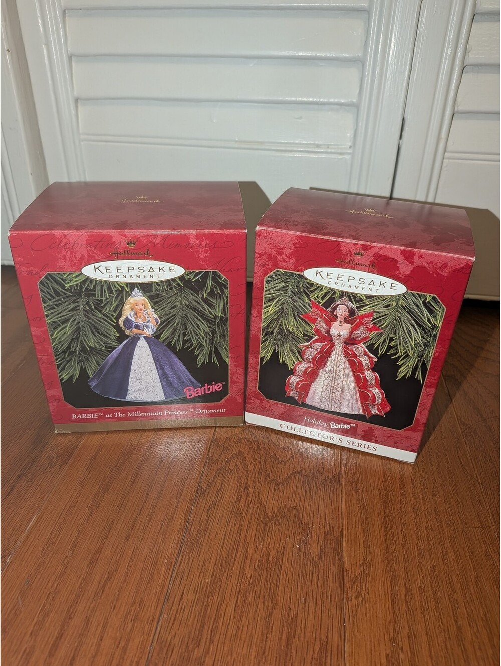 Hallmark Keepsake Barbie Holiday Ornaments 1997 & 1999 Millennium Princess